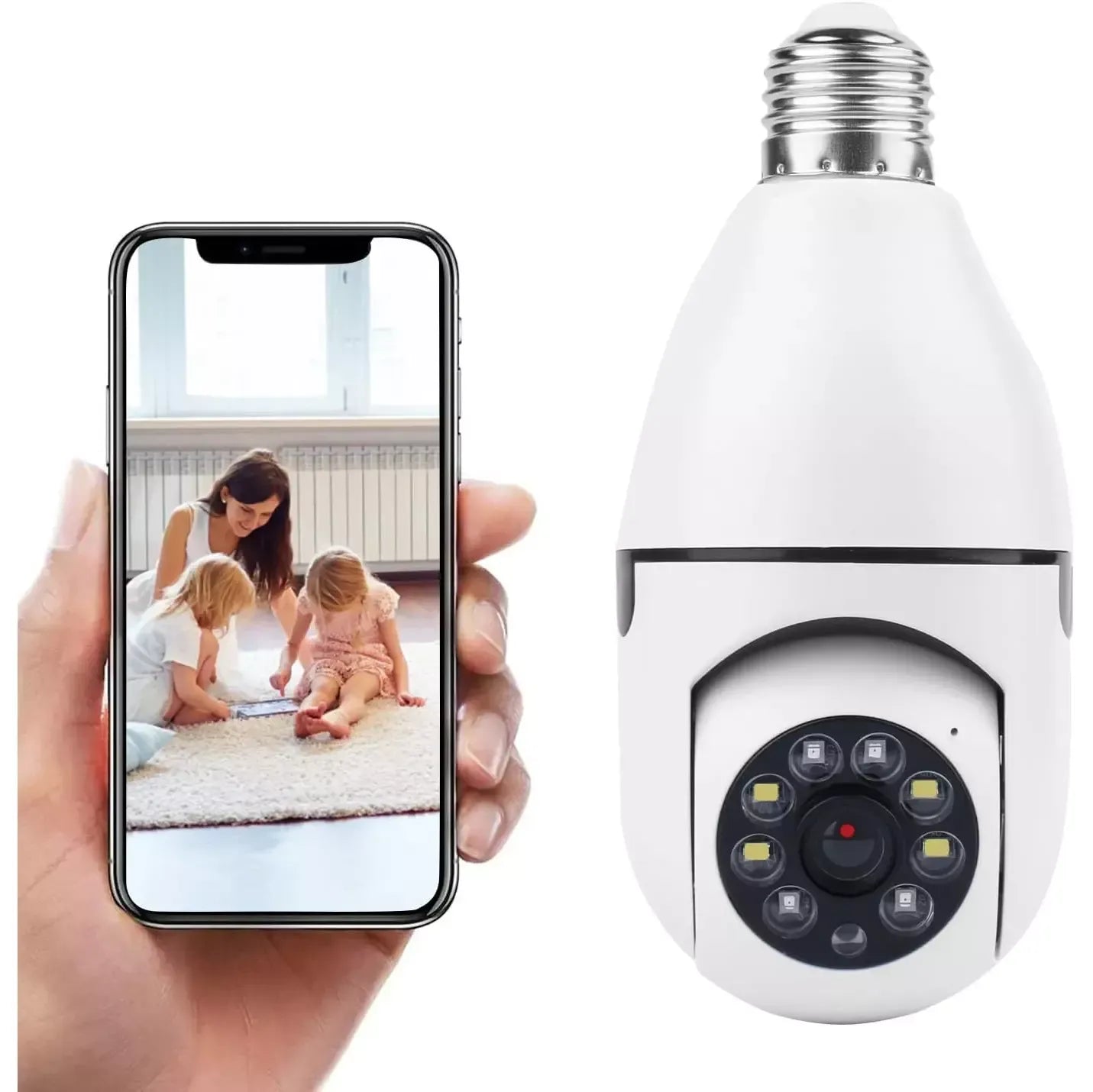 Caméra à ampoule Wifi à 360 degrés
